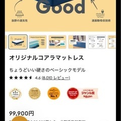 【特価・セット販売】コアラマットレス＋ビーナスベッド カルディナ／クイーンの画像