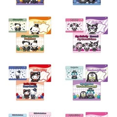 サンリオhappyくじ　Sanrio characters Halloween 2025 ジッパーバッグSET賞(ハンギョドン、けろけろけろっぴ)の画像