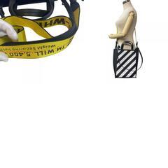 オフホワイト OFF-WHITE トートバッグ ボーダー 2WAY ブラックの画像