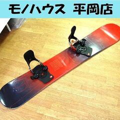 156cm CSB スノーボード バインディング付き レッド×ブ...