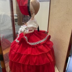 スキヨ人形研究所　1970年代　ガラスケース入りフランス人形の画像