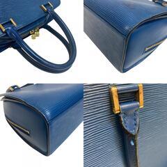 ルイヴィトン LOUIS VUITTON ハンドバッグ エピ ポンヌフ M52055 ブルーの画像