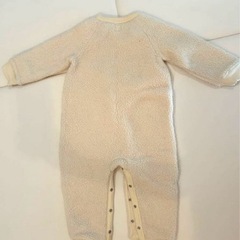GAP ロンパース アイボリー　ボア　アウター　ベビー　ボアアウター　アウターの画像