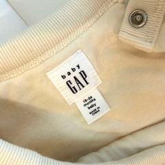 GAP ロンパース アイボリー　ボア　アウター　ベビー　ボアアウター　アウターの画像