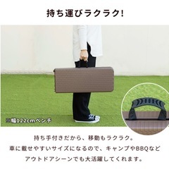 折りたたみガーデンベンチ　チェア　マルシェ　イベント　の画像