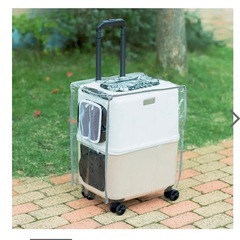 ペットキャリー　ico PETiCO 　Ｍサイズ　レインカバー付きの画像