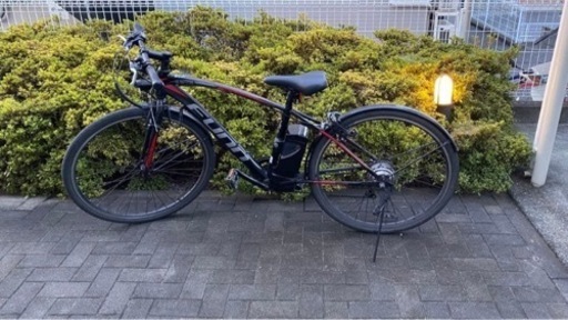 電動アシストシマノ製6段変速 クロスバイク 700c Vブレーキ4個無料!!!