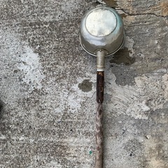 昭和レトロ　木柄付き水杓子の画像