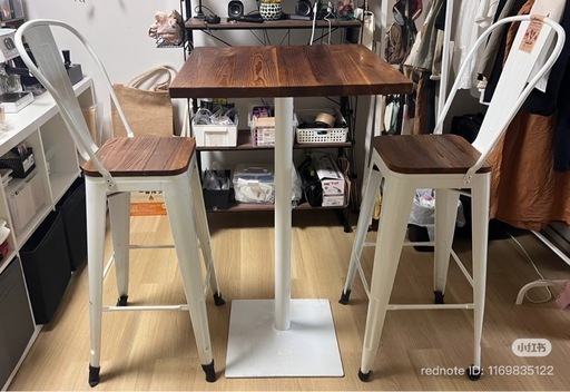 バーテーブル3点セット