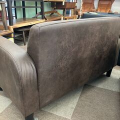 💺2Pソファ/レザーソファ/おしゃれなソファ/コンパクトソファ/№3571💺の画像