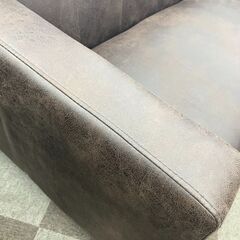 💺2Pソファ/レザーソファ/おしゃれなソファ/コンパクトソファ/№3571💺の画像
