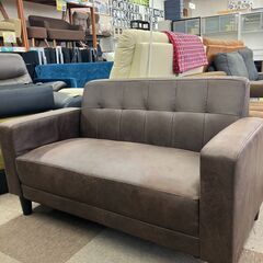 💺2Pソファ/レザーソファ/おしゃれなソファ/コンパクトソファ/№3571💺の画像