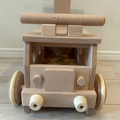 森のパズルバス 手押し車 木製 日本製の画像