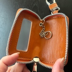【美品】キーケース　スマートー　クリア窓　カラビナ付きの画像