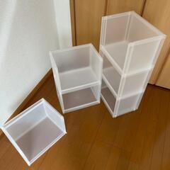 【6個】 無印良品 ポリプロピレン 収納ラック 大 美品の画像