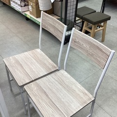 【取りに来られる方限定】　スリーアイ　ダイニング3点セット　ベージュ×ホワイトの画像