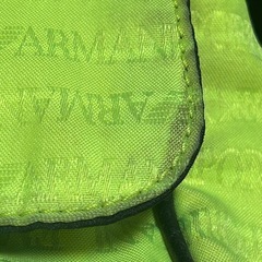 【EMPORIO ARMANI】ショルダーバッグ イエロー×ブラック イタリア製の画像