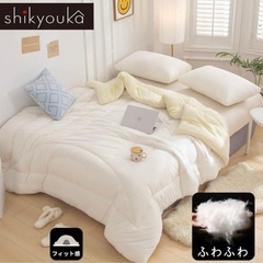 掛け布団 年中使用 抗菌防臭 軽量 150x210 シングル ホワイト 2枚の画像