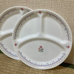 コレールCORELLE ランチプレート2枚　ナルミカップ&ソーサー2客セット　の画像