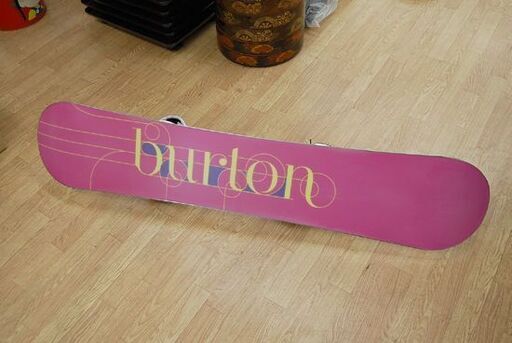 140cm BURTON スノーボード FEATHER バインディング付き レディース ホワイト スノボ バートン フェザー 札幌市 清田区 平岡