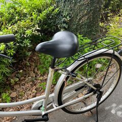 【リサイクルショップどりーむ鹿大前店】No.530 自転車　24inch ライトOK　サドル調整可能　ベル〇　鍵あり　カゴ付きの画像
