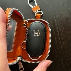 【美品】キーケース　スマートー　クリア窓　カラビナ付きの画像