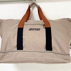 BEICHAO ボストンバッグ ベージュ 大きめの画像