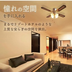 シーリングファン美品の画像