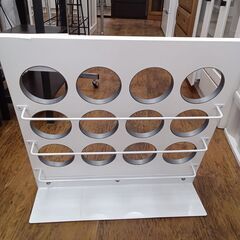 ★リユースのサカイ水戸店★スリッパラックホワイトH58.5×D18×W60クリーニング済みMT6105の画像