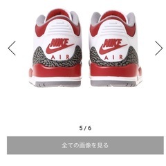 ナイキ エアージョーダン3 ＯＧ　ファイヤーレッド　27cmの画像