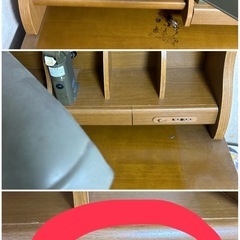 学習机　テーブル　机　椅子の画像