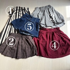 ワンピース　長袖　トップス　スカート　ズボンの画像