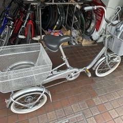 ★美品★BRIDGESTONE（ブリヂストンワゴン）三輪車　シルバーの画像