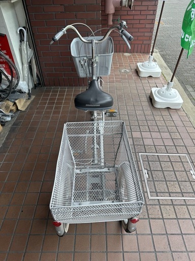 ★美品★BRIDGESTONE（ブリヂストンワゴン）三輪車　シルバー
