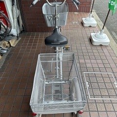 ★美品★BRIDGESTONE（ブリヂストンワゴン）三輪車　シルバーの画像