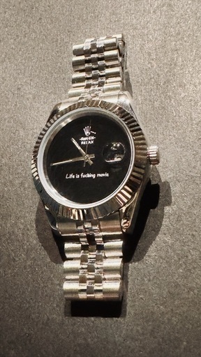 新品/送料無料「Relax Rolex」 腕時計 自動巻き デイトジャスト ステンレス　RELAX (Rolexではない) メンズ