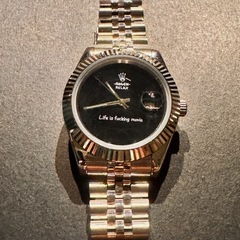 新品/送料無料「Relax Rolex」 腕時計 自動巻き デイトジャスト ステンレス　RELAX (Rolexではない) メンズの画像