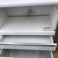 A-470★ジモティ割引あり★【リユースのサカイ野々市店】 レンジ台  白 W(幅)120×D(奥行き)46×H(高さ)92cm ※クリーニング済みの画像