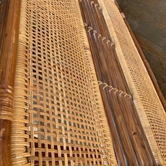 ラタン(藤製品)平テーブルの画像