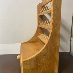 木製 糸巻きラック 裁縫箱 ソーイングボックス ハートデザイン 引き出し付きの画像