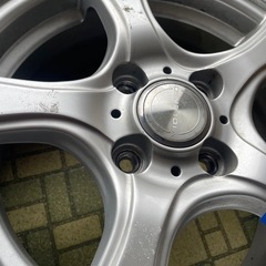 【引取限定】VIOLENTOホイール、DUNLOPスタッドレス4本セット　165/70R14 81Qの画像