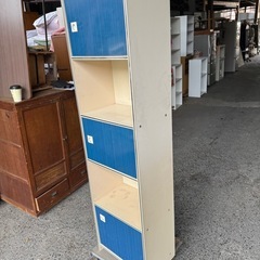 昭和レトロな五段カラーボックスの画像