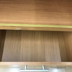 A-472 ★ジモティ割引あり★【リユースのサカイ野々市店】 食器棚(２枚扉) ライトブラウン W(幅)60×D(奥行き)40×H(高さ)117cm ※クリーニング済みの画像