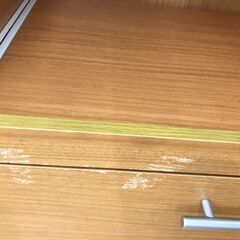 A-472 ★ジモティ割引あり★【リユースのサカイ野々市店】 食器棚(２枚扉) ライトブラウン W(幅)60×D(奥行き)40×H(高さ)117cm ※クリーニング済みの画像