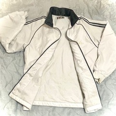 【学校指定】ウインドブレーカー(ホワイト)①　明石市内中学校の画像