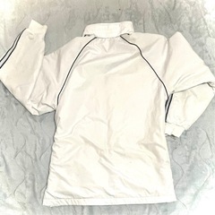 【学校指定】ウインドブレーカー(ホワイト)①　明石市内中学校の画像