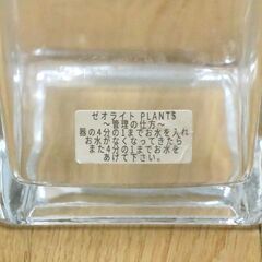 【11月23日　最終処分】　無料　ガラス器　横10㎝、縦10㎝、高さ10㎝　HEALING PLANTS　正方形　インテリア　中古品の画像