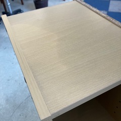 A2511-071 スリムボックス 3段 ナチュラル スキマ収納 キズ汚れ有りの画像