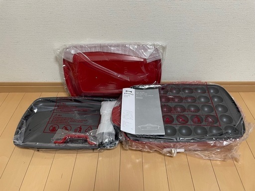 ブルーノホットプレート　レッド