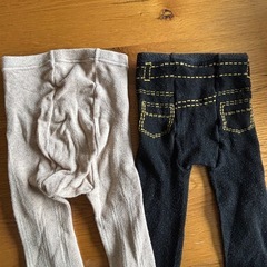 あったかあったかレギンス　2枚セット　100cmの画像